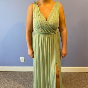 Azazie Tanicia Dusty Sage Dress